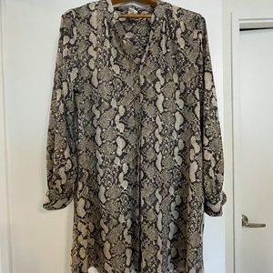 Long Snake Motif Tunic/ Shirtdress